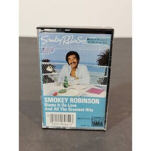 Smokey Robinson Blame It‎ On Love Cassette 1983 Tamla